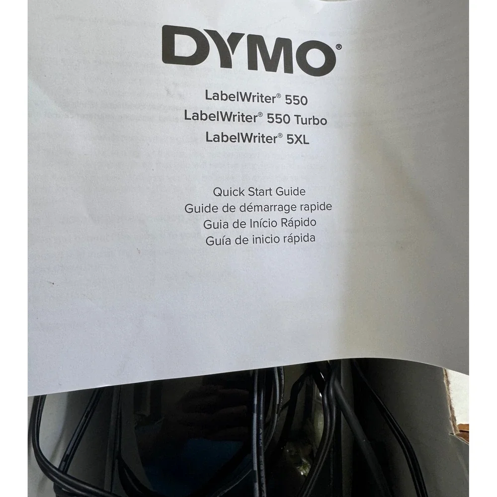 DYMO LabelWriter 550 Direct Thermal Label Printer Black Silver USB 2112552